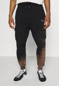 Karl Kani SMALL SIGNATURE BLEACHED UNISEX - Jogginghose - Black
