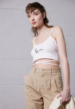 Karl Kani SIGNATURE - Top - White, Damen