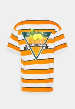Karl Kani SMALL SIGNATURE STRIPE TEE UNISEX - T-Shirt Print - Orange -Outlet KARL KANI Store a3cf935d9b274b4dbdef767ec22ba44a