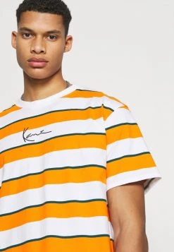 Karl Kani SMALL SIGNATURE STRIPE TEE UNISEX - T-Shirt Print - Orange -Outlet KARL KANI Store a5b63f7db376467a830086bcc1dbd0f1