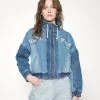 Karl Kani RETRO BLOCK JACKET - Jeansjacke - Blue, Damen 1 Karl Kani RETRO BLOCK JACKET - Jeansjacke - Blue, Damen -Outlet KARL KANI Store a6af15601e744be8bf89a4ddd44833b4