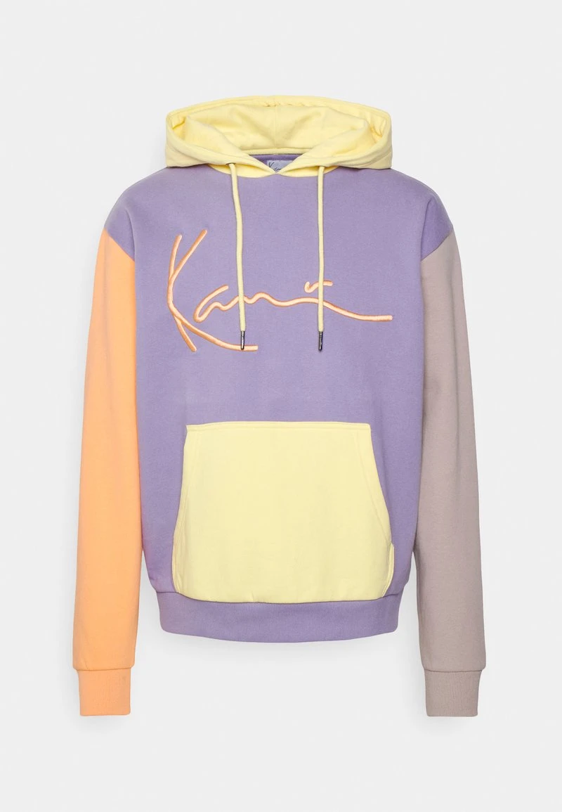 Karl Kani SIGNATURE BLOCK HOODIE UNISEX - Sweatshirt - Lilac 3 Karl Kani SIGNATURE BLOCK HOODIE UNISEX - Sweatshirt - Lilac