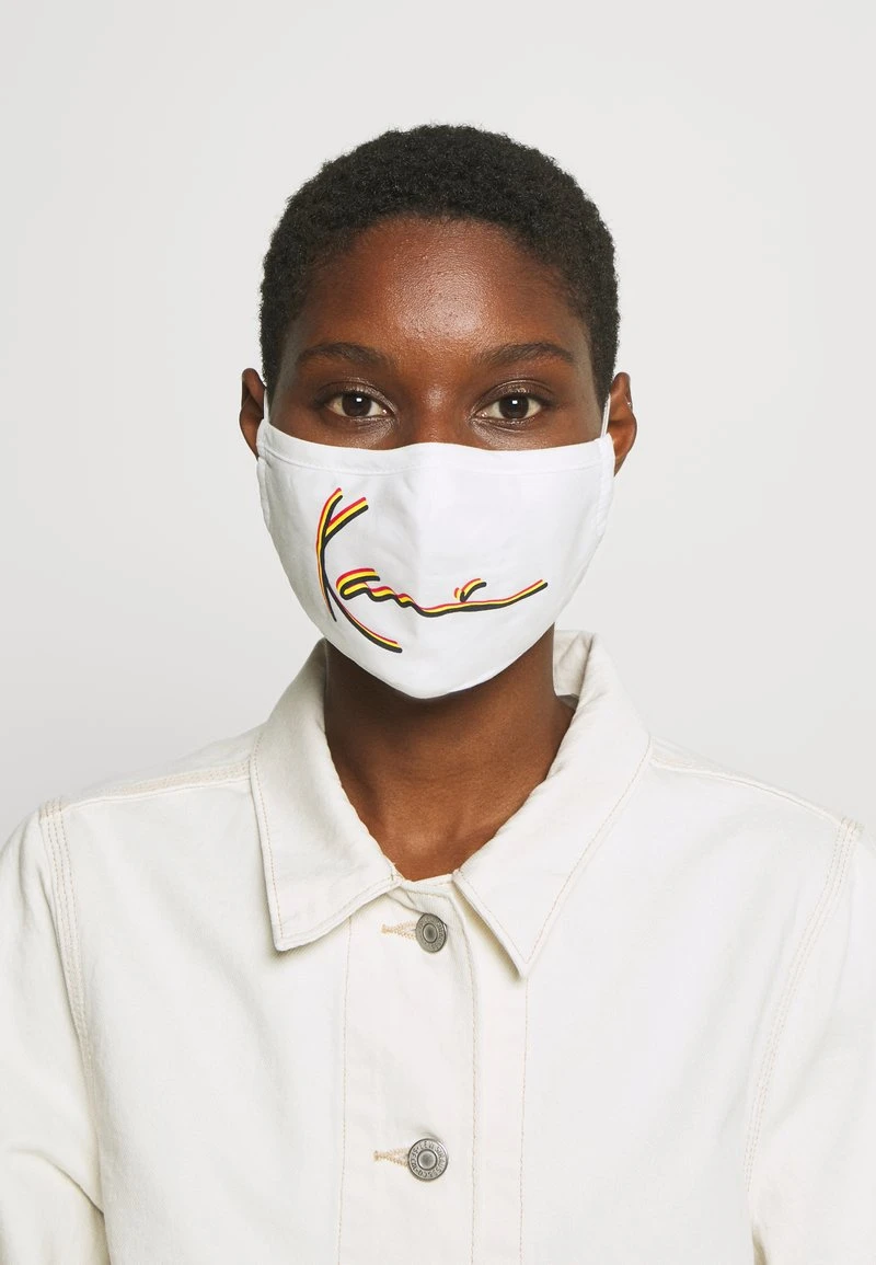 Karl Kani SIGNATURE FACE MASK - Stoffmaske - White, Unisex 3 Karl Kani SIGNATURE FACE MASK - Stoffmaske - White, Unisex