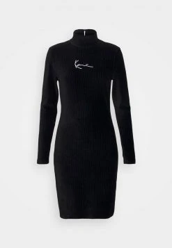 Karl Kani SMALL SIGNATURE TURTLE NECK DRESS - Strickkleid - Black, Damen 12 Karl Kani SMALL SIGNATURE TURTLE NECK DRESS - Strickkleid - Black, Damen -Outlet KARL KANI Store ab9055cf72654419bcd1291008b06001