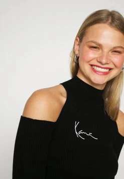 Karl Kani SMALL SIGNATURE CUTOUT TURTLE NECK - Langarmshirt - Black, Damen -Outlet KARL KANI Store acd943f749394e85bc1d3de6cf42ba38