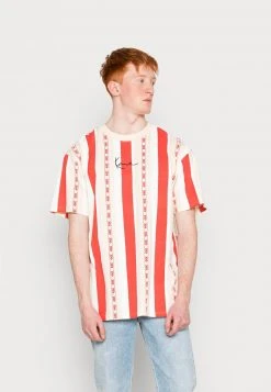Karl Kani SMALL SIGNATURE STRIPE TEE UNISEX - T-Shirt Print - Red