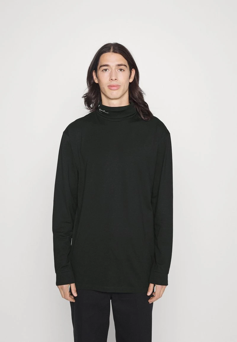 SMALL SIGNATURE TURTLE NECK - Langarmshirt - black Karl Kani SMALL SIGNATURE TURTLE NECK - Langarmshirt - Black, Herren -Outlet KARL KANI Store ae675422f8d04bbdb91fdc1cbbb74214
