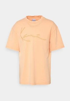 Karl Kani SIGNATURE DESTROYED TEE UNISEX - T-Shirt Print - Light Orange