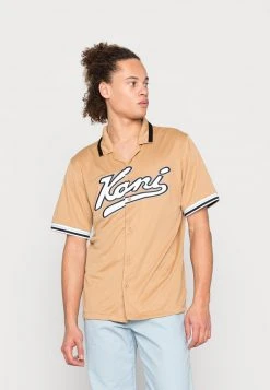 Karl Kani VARSITY BASEBALL - Hemd - Sand, Herren