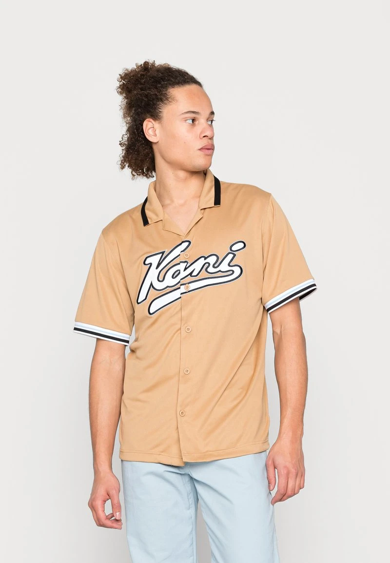 Karl Kani VARSITY BASEBALL - Hemd - Sand, Herren 3 Karl Kani VARSITY BASEBALL - Hemd - Sand, Herren