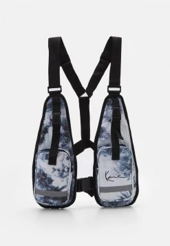 Karl Kani SIGNATURE TIE DYE UTILITY VEST BAG UNISEX - Gürteltasche - Black