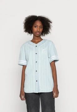 Karl Kani BASEBALL SHIRT - Hemdbluse - Blue, Damen