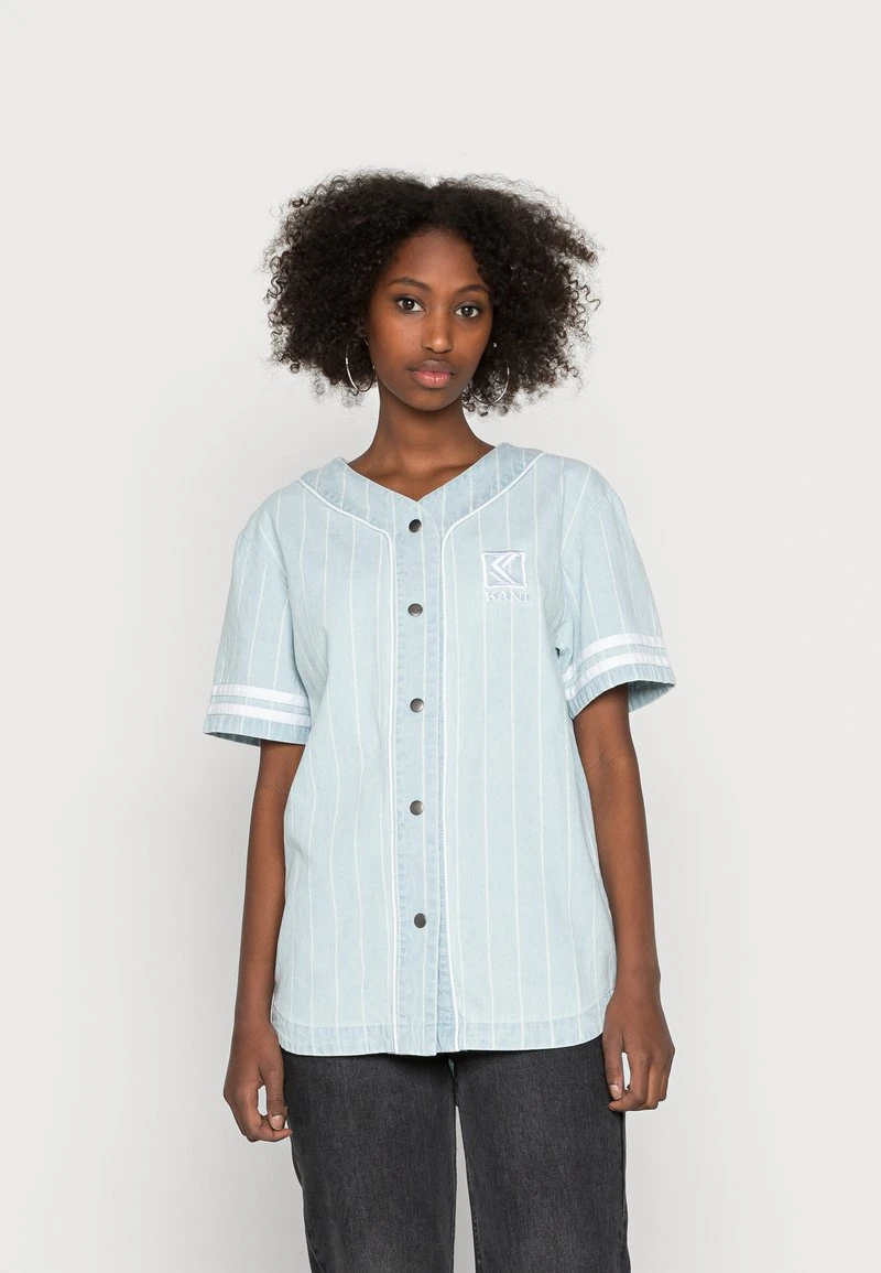 BASEBALL SHIRT - Hemdbluse - blue Karl Kani BASEBALL SHIRT - Hemdbluse - Blue, Damen -Outlet KARL KANI Store b312617ef882400fa06b9ca7a3e6058e