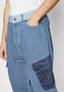 Karl Kani BLOCK PANTS - Jeans Tapered Fit - Blue, Herren -Outlet KARL KANI Store b4513546c14f4beab839fd33bdbc1e08