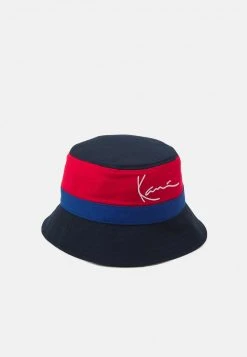 Karl Kani SIGNATURE BLOCK BUCKET HAT - Hut - Blue/navy/red, Herren