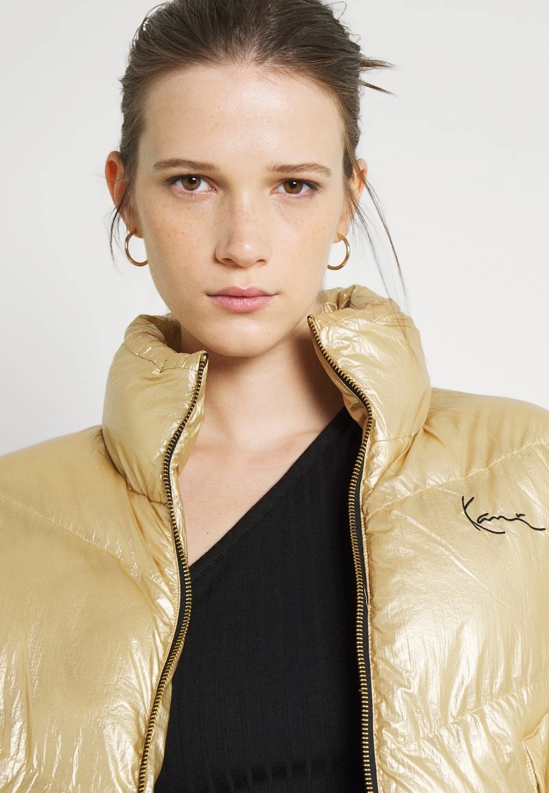 CHEST SIGNATURE PUFFER JACKET - Winterjacke - gold Karl Kani CHEST SIGNATURE PUFFER JACKET - Winterjacke - Gold, Damen -Outlet KARL KANI Store b58d48230f3343fd8ecf83edf5e72b45