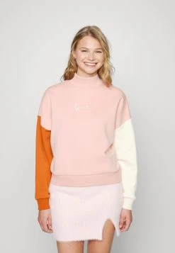 Karl Kani SMALL SIGNATURE BLOCK CREW - Sweatshirt - Rose, Damen