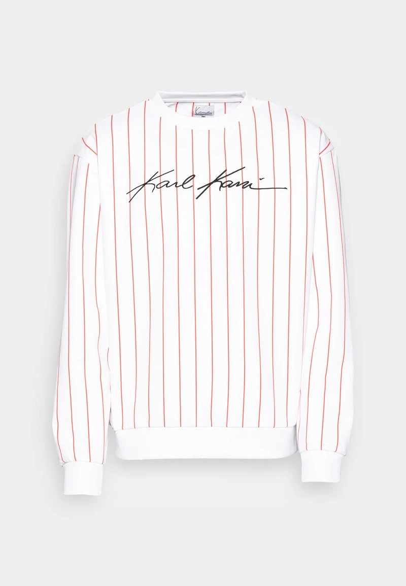 UNISEX AUTOGRAPH PINSTRIPE CREW - Sweatshirt - red Karl Kani UNISEX AUTOGRAPH PINSTRIPE CREW - Sweatshirt - Red -Outlet KARL KANI Store b744ff3537134290a2d17051e6bb9c3c