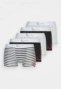 Karl Kani RETRO TAPE BOXER BRIEF 5 PACK - Panties - Grey/black, Herren