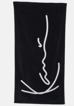 Karl Kani SIGNATURE TOWEL - Strandtuch - Black/white, Herren