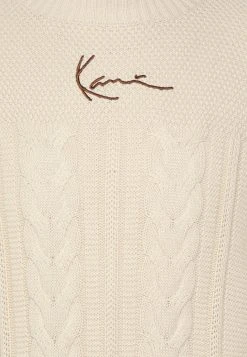Karl Kani SIGNATURE BLOCK KNIT CREW - Strickpullover - Light Sand, Herren 7 Karl Kani SIGNATURE BLOCK KNIT CREW - Strickpullover - Light Sand, Herren -Outlet KARL KANI Store b9ff6613f9a846bab7e599f63f395f60