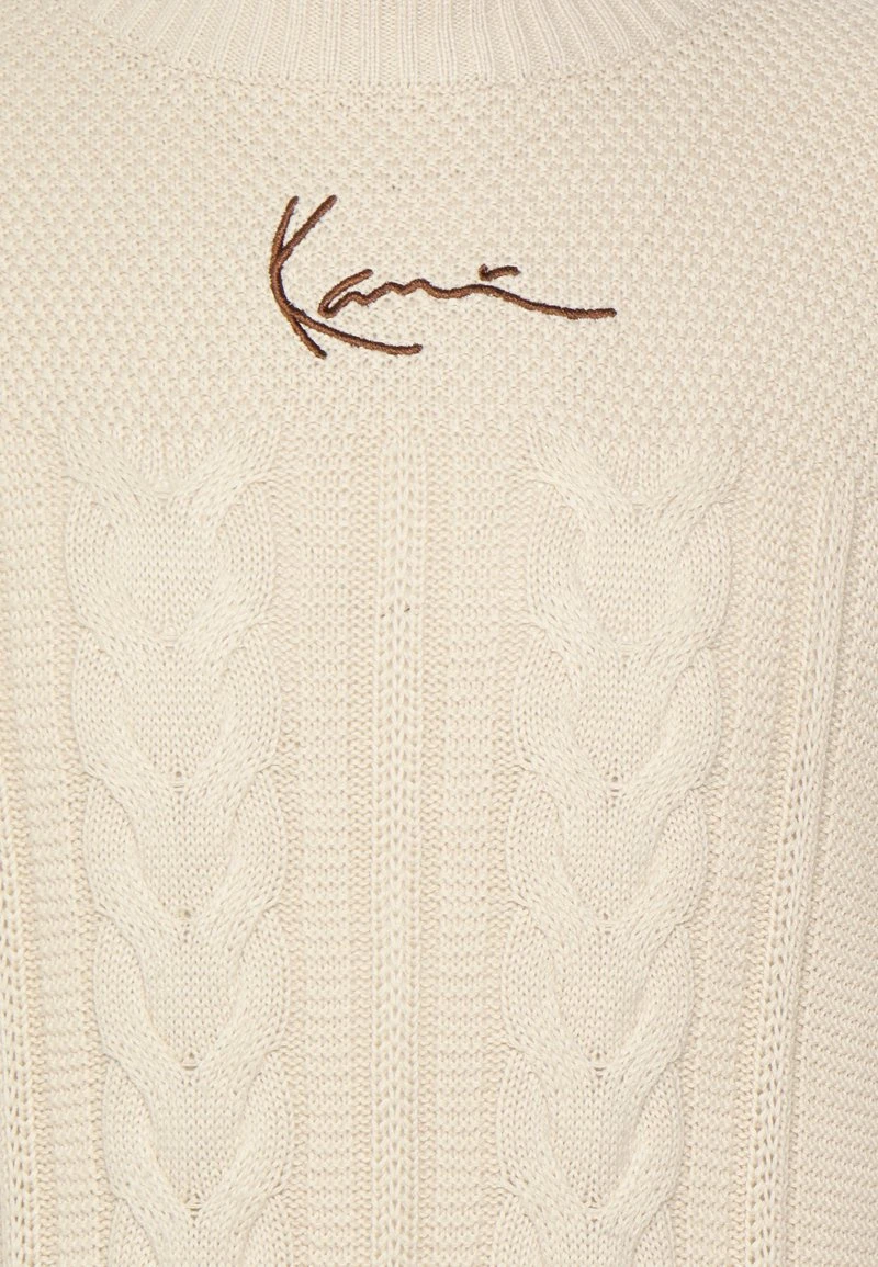 Karl Kani SIGNATURE BLOCK KNIT CREW - Strickpullover - Light Sand, Herren 5 Karl Kani SIGNATURE BLOCK KNIT CREW - Strickpullover - Light Sand, Herren – Bild 3