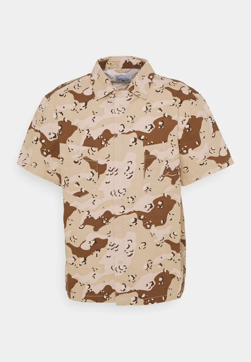 Karl Kani SMALL SIGNATURE WASHED CAMO RESORT SHIRT - Hemd - Sand, Herren 3 Karl Kani SMALL SIGNATURE WASHED CAMO RESORT SHIRT - Hemd - Sand, Herren