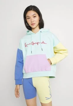 Karl Kani ORIGINALS BLOCK HOODIE - Sweatshirt - Mint, Damen