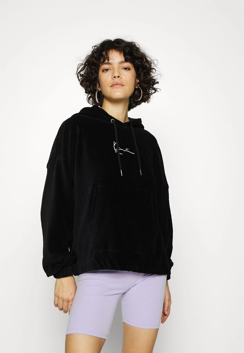 Karl Kani SMALL SIGNATURE HOODIE - Kapuzenpullover - Black, Damen 3 Karl Kani SMALL SIGNATURE HOODIE - Kapuzenpullover - Black, Damen