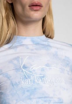 Karl Kani SIGNATURE TIE DYE CROPPED - Langarmshirt - White, Damen -Outlet KARL KANI Store bf5ad791e5b745d5963848276087ab36