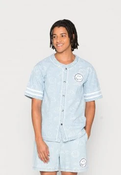 KARL KANI X SMILEY® OG BASEBALL SHIRT - Hemd - Bleached Blue, Herren