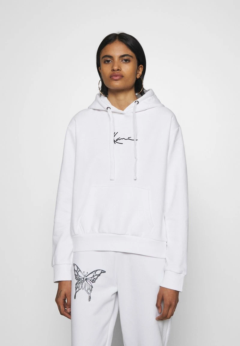 Karl Kani SMALL SIGNATURE HOODIE - Kapuzenpullover - White, Damen 3 Karl Kani SMALL SIGNATURE HOODIE - Kapuzenpullover - White, Damen