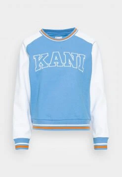 Karl Kani SERIF BLOCK COLLEGE CREW - Sweatshirt - Blue, Damen -Outlet KARL KANI Store c0ed180677fc4ba7b1e51e77c7e0eccf