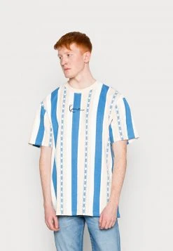 Karl Kani SMALL SIGNATURE STRIPE TEE UNISEX - T-Shirt Print - Blue