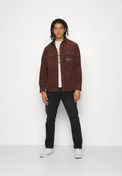 Karl Kani CHEST SIGNATURE SHIRT UNISEX - Übergangsjacke - Brown 9 Karl Kani CHEST SIGNATURE SHIRT UNISEX - Übergangsjacke - Brown -Outlet KARL KANI Store c51bcbb3c4fa42cf986d89e8cecb0a87