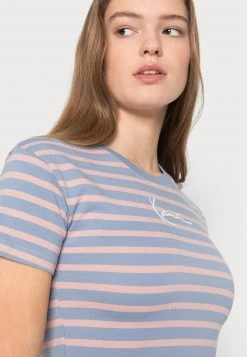 Karl Kani SMALL SIGNATURE TIGHT STRIPE TEE - T-Shirt Print - Blue, Damen 6 Karl Kani SMALL SIGNATURE TIGHT STRIPE TEE - T-Shirt Print - Blue, Damen -Outlet KARL KANI Store c56939d5dfa54710a45f53a767d94d7c