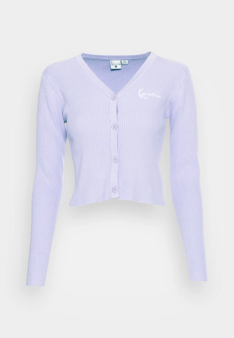 CHEST SIGNATURE BOLERO PURPLE - Strickjacke - purple Karl Kani CHEST SIGNATURE BOLERO PURPLE - Strickjacke - Purple, Damen -Outlet KARL KANI Store c6f1880cc2be431dbf1af8bc7d210461
