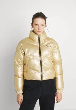 Karl Kani CHEST SIGNATURE PUFFER JACKET - Winterjacke - Gold, Damen