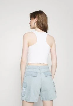 Karl Kani SIGNATURE CROP - Top - White, Damen -Outlet KARL KANI Store c9c3aab56c814502aff8430d0ca0efa8
