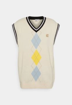 Karl Kani VEST UNISEX - Strickpullover - Cream -Outlet KARL KANI Store cb5d1424d939482cb85a086423f45ca6