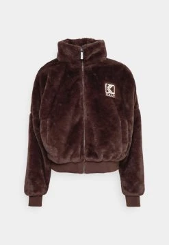 Karl Kani SIGNATURE JACKET - Fleecejacke - Brown, Damen -Outlet KARL KANI Store cbde759b9fe24330888f43387acd0a4f