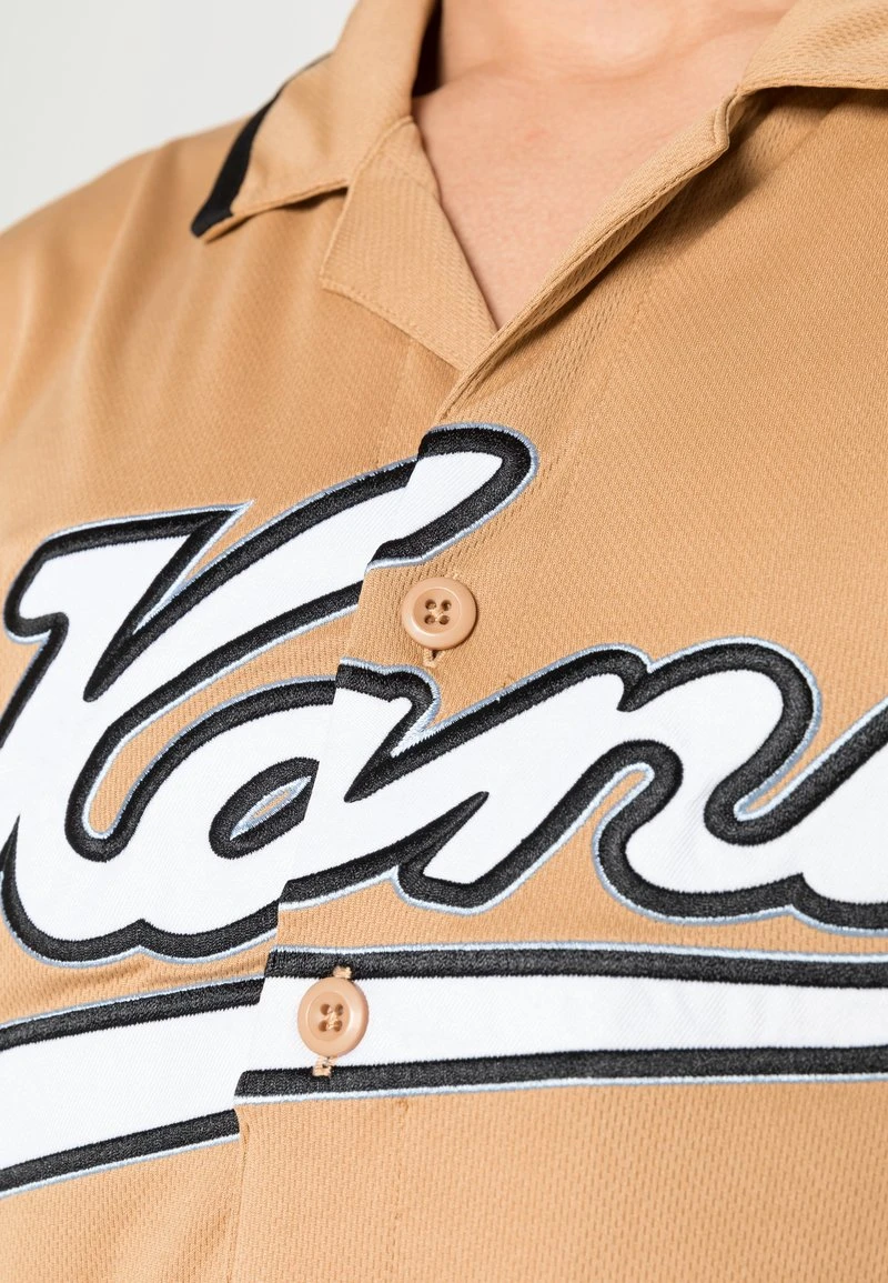 Karl Kani VARSITY BASEBALL - Hemd - Sand, Herren 7 Karl Kani VARSITY BASEBALL - Hemd - Sand, Herren – Bild 5