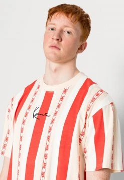 Karl Kani SMALL SIGNATURE STRIPE TEE UNISEX - T-Shirt Print - Red -Outlet KARL KANI Store cc76cc49c71246bcbdffa268295f3e3a