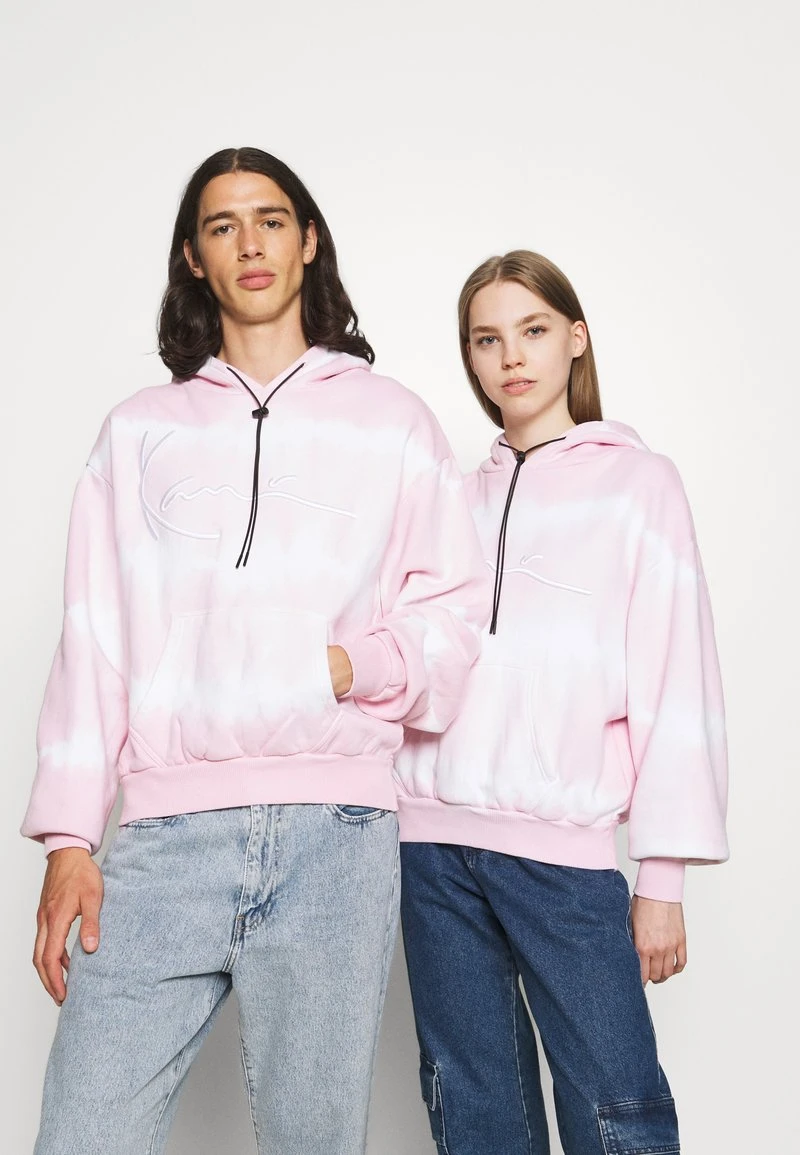Karl Kani SIGNATURE TIP DYE HOODIE UNISEX - Sweatjacke - Rose 3 Karl Kani SIGNATURE TIP DYE HOODIE UNISEX - Sweatjacke - Rose