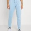 Karl Kani SIGNATURE VELVET PANTS - Jogginghose - Light Blue, Damen