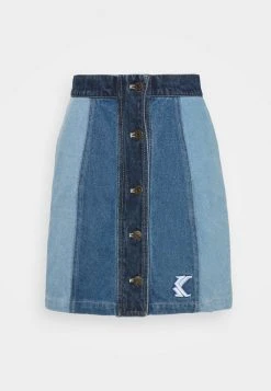 Karl Kani BLOCK SKIRT - Minirock - Blue, Damen -Outlet KARL KANI Store cf48fb5befa24ef2ae176b726d8e539f