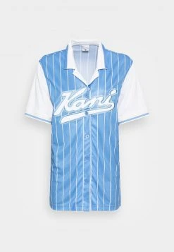Karl Kani VARSITY BLOCK BASEBALL - Hemdbluse - Blue, Damen -Outlet KARL KANI Store cf72265336474e0797422fec16838884