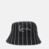 Karl Kani SIGNATURE PINSTRIPE BUCKET HAT UNISEX - Hut - Black