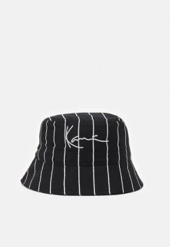 Karl Kani SIGNATURE PINSTRIPE BUCKET HAT UNISEX - Hut - Black