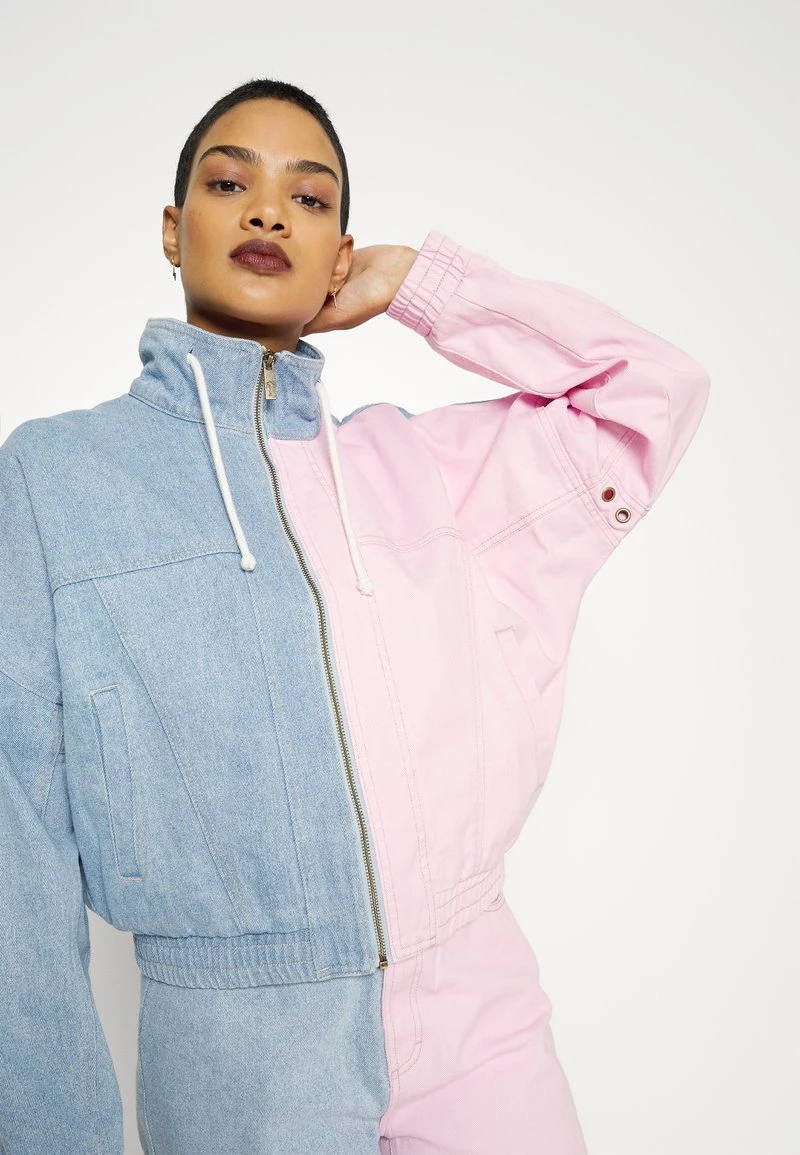 Karl Kani ORIGINALS BLOCK JACKET - Jeansjacke - Rose/blue, Damen 8 Karl Kani ORIGINALS BLOCK JACKET - Jeansjacke - Rose/blue, Damen – Bild 6